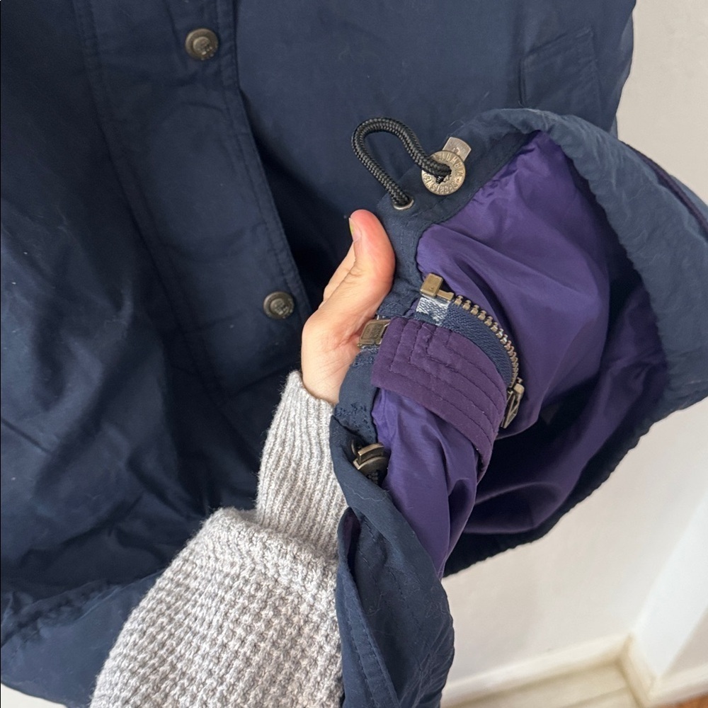 VINTAGE Columbia Jacket Women Medium Blue Ski Snowboard Outdoor Zip Drawstring - Picture 6 of 12